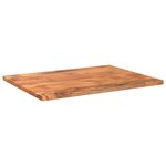 vidaXL Dessus de table 80x60x2 5 cm rectangulaire bois massif d'acacia