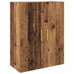 vidaXL Armoire Murale 2 Pièces Bois ancien 69 5 x 34 x 90 cm