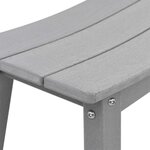 vidaXL Ensemble de bar de jardin 3 Pièces Gris clair HDPE