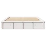 vidaXL Cadre de lit Blanc 150 x 200 cm Bois de pin massif