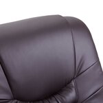 vidaXL Chaise inclinable Marron Similicuir