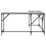 vidaXL Bureau sonoma gris 149x149x75 cm bois d'ingénierie