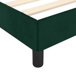 vidaXL Cadre de lit sans matelas vert foncé 120x190 cm velours