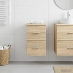 vidaXL Meuble de Salle de Bain In-between Chêne Sonoma 30 x 35 x 50 cm