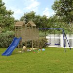 vidaXL Aire de jeux d'extérieur bois de pin imprégné