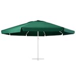 vidaXL Tissu de remplacement pour parasol d'extérieur Vert 610 cm