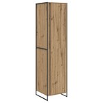 vidaXL Garde-robe avec stockage 2 Pièces Chêne artisan 50 x 50 x 200 cm