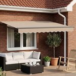vidaXL Auvent rétractable électrique Beige 3 x 2 5 m