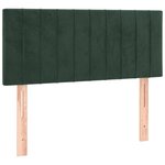 vidaXL Sommier à lattes de lit avec matelas vert foncé 120x190 cm
