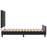 vidaXL Cadre de lit avec tête de lit Noir 100 x 200 cm Velours