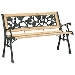 vidaXL banc Marron 116 x 54 x 73cm bois