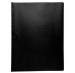 Porte-Vues PVC 20V VEGA Opaque Noir x 10 EXACOMPTA