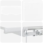 Store rétractable manuel vidaXL Blanc 450x350 cm