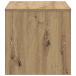 vidaXL Meuble TV chêne artisanal 80x40x40 cm bois d'ingénierie