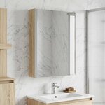 vidaXL Armoire Miroir de Salle de Bain Chêne Sonoma