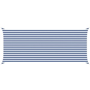 vidaXL Voile d'ombre Bleu et Blanc 6 x 2 5 m 100   polyester Oxford