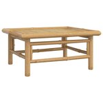 vidaXL Salon de jardin 4 Pièces avec coussins vert bambou