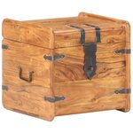 vidaXL Coffre 40x40x40 cm Bois d'acacia solide