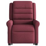vidaXL Fauteuil inclinable de massage Rouge bordeaux Tissu