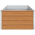 vidaXL Jardinière surélevée Marron Clair 240 x 80 x 45 cm