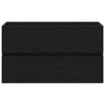 vidaXL Meuble de Lavabo de Salle de Bain Chêne noir 80 x 38 5 x 45 cm