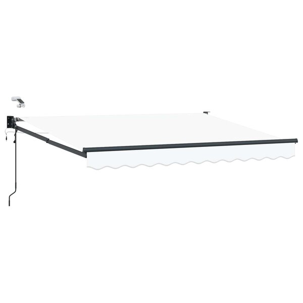 vidaXL Auvent rétractable électrique Blanc 3 x 2 5 m