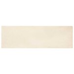 vidaXL Tapis en Fourrure Synthétique de Lapin Crème 80 x 250 cm