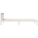 vidaXL Cadre de lit extra long sans matelas 90x220 cm bois massif pin