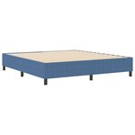 vidaXL Cadre de lit plateforme Bleu 180 x 200 cm tissu