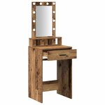 vidaXL Table de Toilette Marron 50 x 41 x 140 cm Bois d'ingénierie