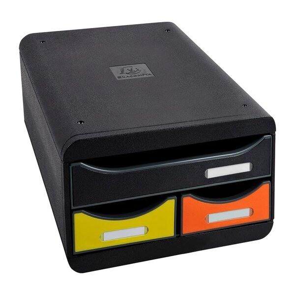 Exacompta Set de tiroirs de bureau Small-Box Harlequin avec 3 tiroirs