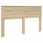 vidaXL Cadre de lit Chêne Sonoma 150 x 200 cm Pin massif