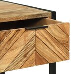 vidaXL Table de maquillage avec miroir 100x40x120 cm Bois massif d'acacia