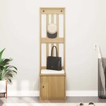 vidaXL Portemanteau SANDNES 45x40x159 5 cm bois massif pin