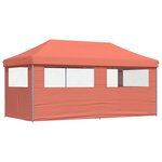 vidaXL Tente de fête 292 x 580 x 315 cm Terre cuite Tissu Oxford