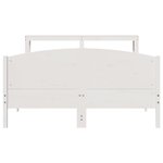 vidaXL Cadre de lit sans matelas blanc 140x200 cm bois de pin massif