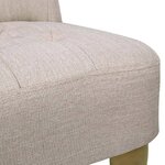 vidaXL Chaises en style français lot de 2 crème tissu