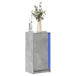 vidaXL Buffet avec LED gris béton 42 5x34x85 cm bois d'ingénierie