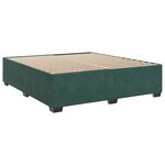 vidaXL Sommier à lattes de lit et matelas Vert foncé 180x200cm Velours