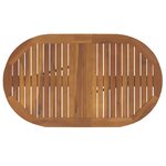 vidaXL Ensemble à manger d'extérieur pliable 5Pièces Bois d'acacia solide