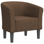 vidaXL Chaise cabriolet marron tissu