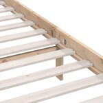 vidaXL Cadre de lit bois de pin massif 135x190 cm double