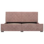 vidaXL Cadre de lit sans matelas Rose Velours 180x200 cm