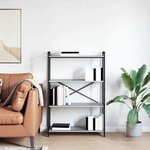 vidaXL Bibliothèque Sonoma gris 80 x 30 x 118 cm Bois d'ingénierie
