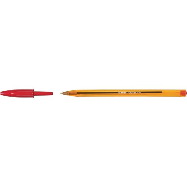 Stylo bille CRISTAL FINE Pointe Fine rouge x 50 BIC