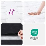 vidaXL Matelas à ressorts bonnell moyen 140x200 cm