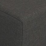vidaXL Canapé-lit pliable Gris foncé 200 x 70 x 15 cm Tissu