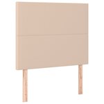 vidaXL Cadre de lit sans matelas cappuccino 120x200 cm similicuir