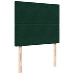 vidaXL Sommier à lattes de lit et matelas Vert foncé 120x200cm Velours