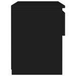 vidaXL Tables de chevet 2 Pièces Noir 40x30x39 cm Aggloméré